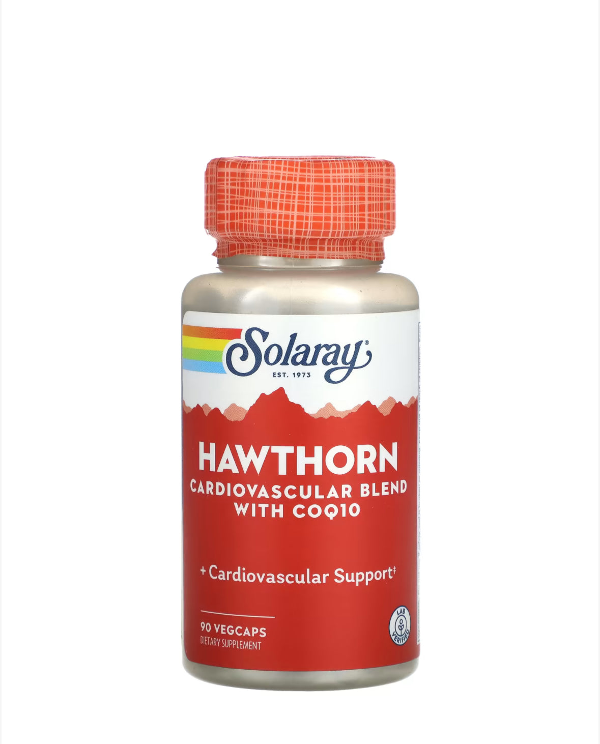 Pre-Order | Arrives in 5–10 Days – SOLARAY HAWTHORN CARDIOVASCULAR BLEND WITH COQ10, 90 VEGCAPS