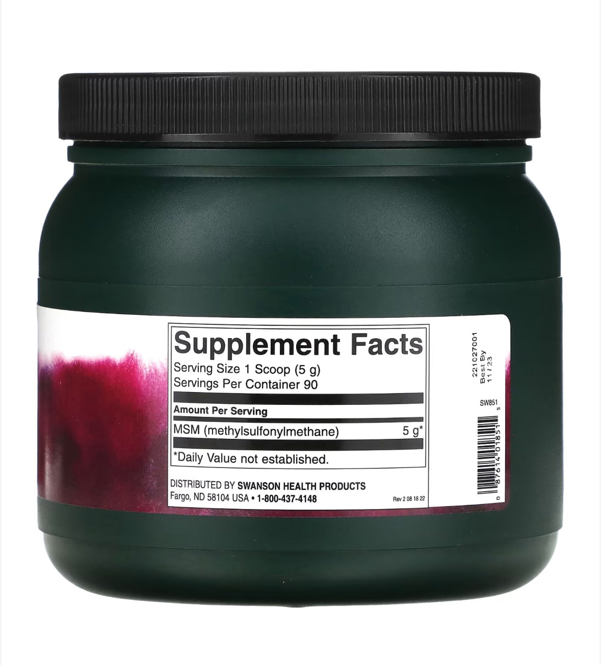 Pre-Order | Arrives in 5–10 Days –
SWANSON MSM POWDER 454G