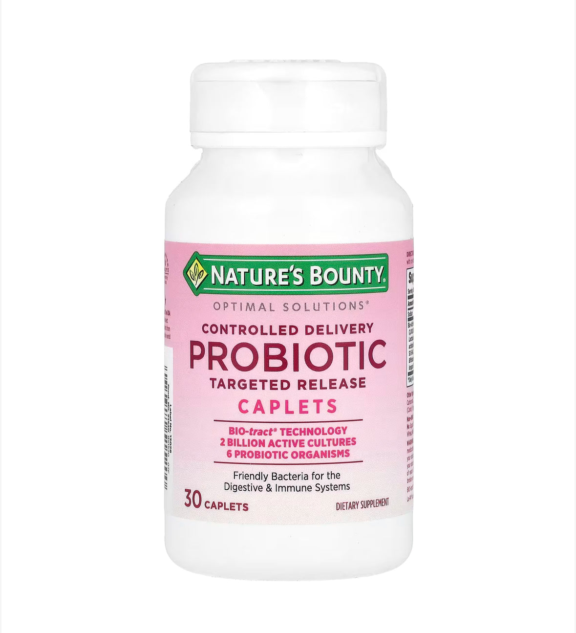 NATURE’S BOUNTY OPTIMAL SOLUTIONS PROBIOTIC CAPLETS