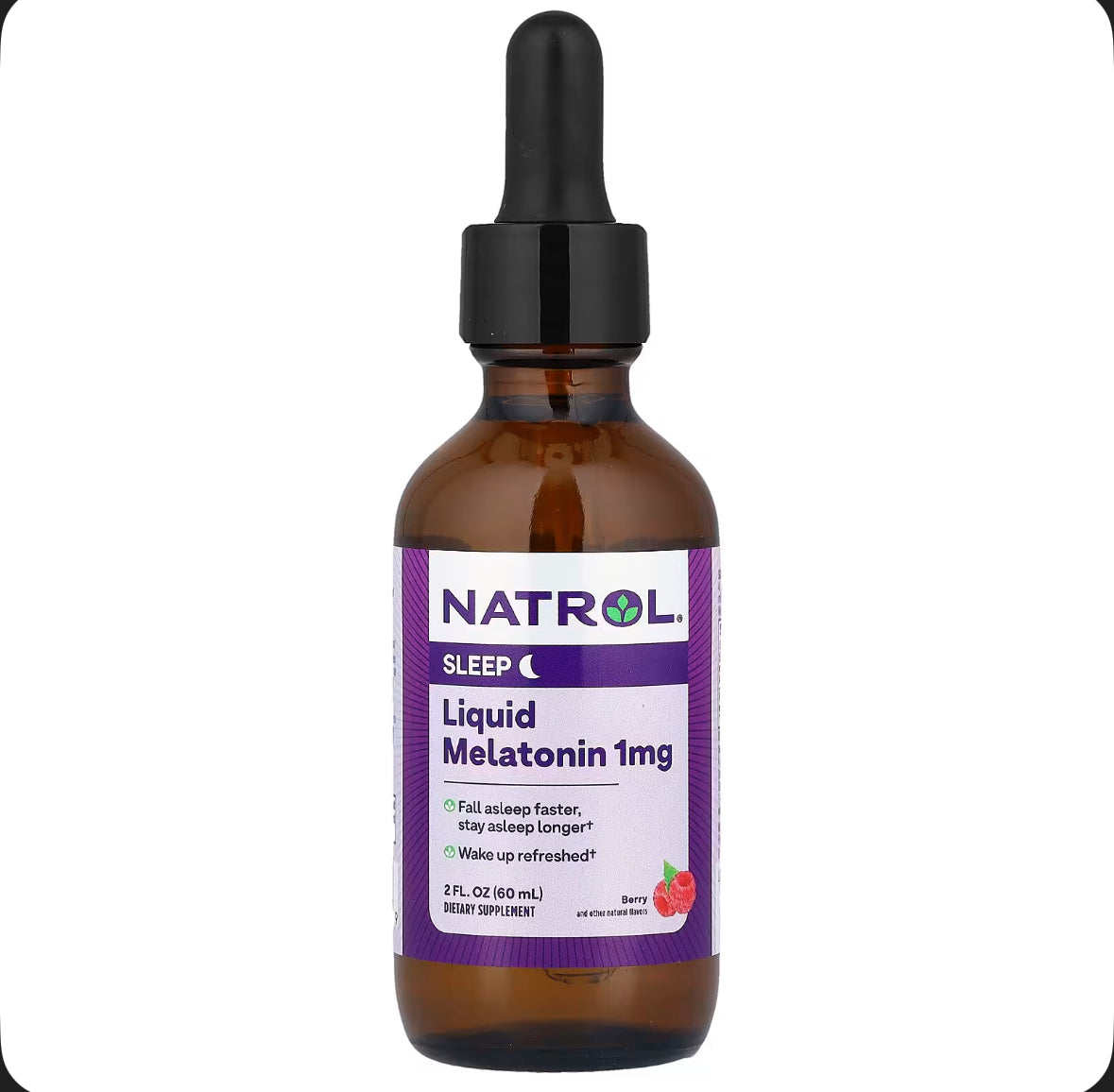 NATROL LIQUID MELATONIN SLEEP 1MG 60ML