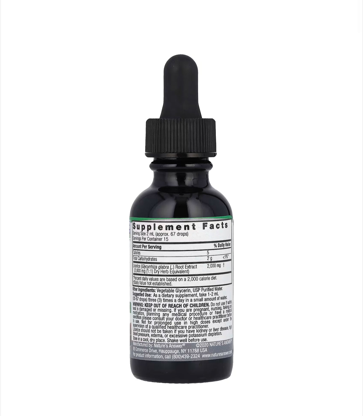 NATURE’S ANSWER LICORICE ROOT FLUID EXTRACT