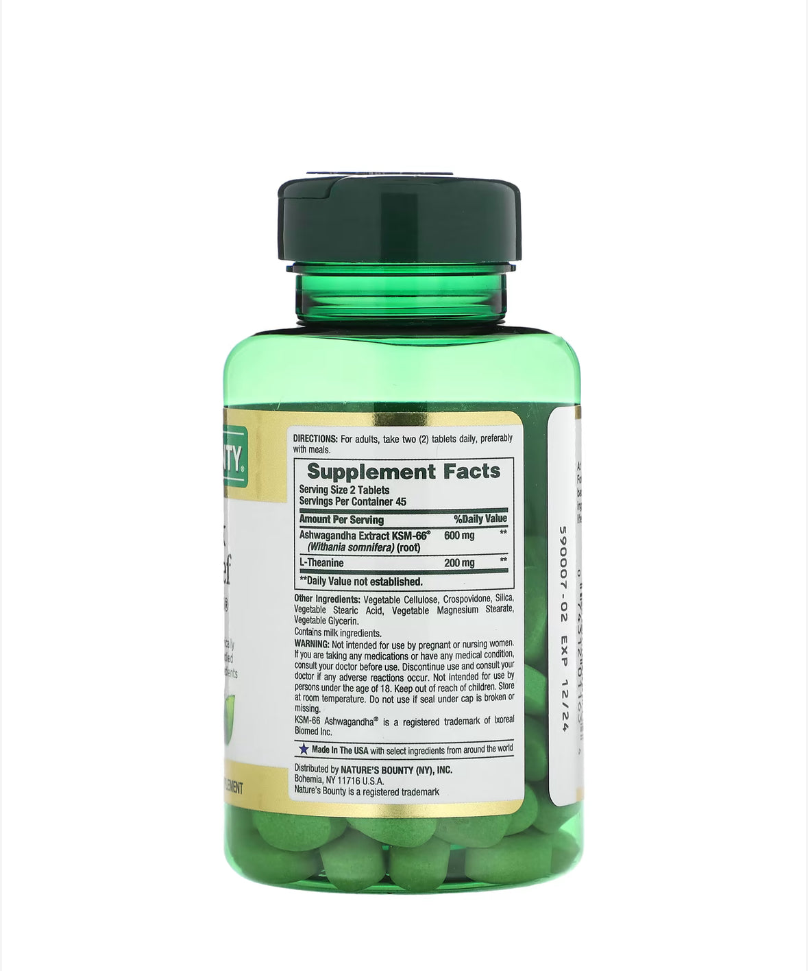 NATURE’S BOUNTY ANXIETY & STRESS RELIEF, 90 TABLETS