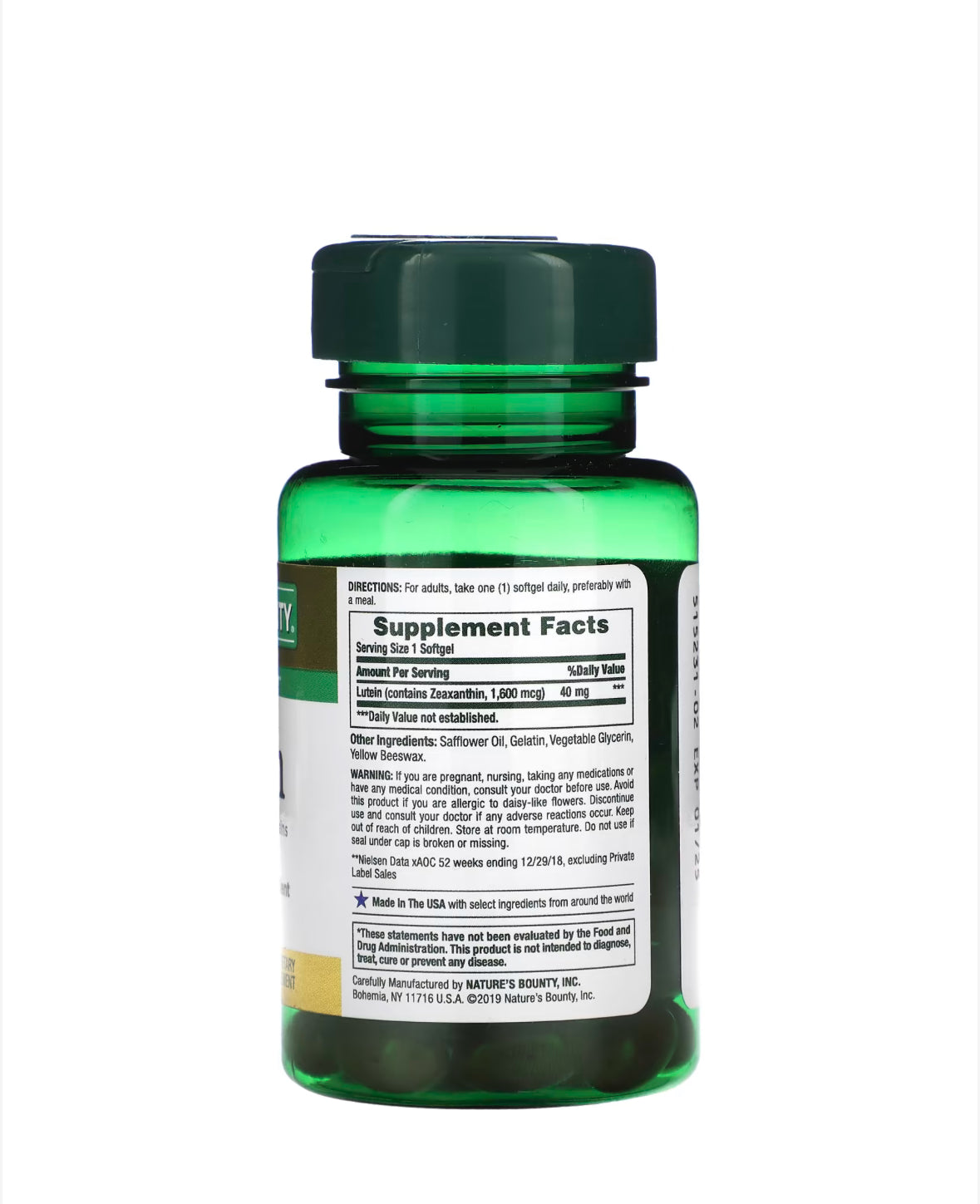 NATURE’S BOUNTY LUTEIN 40MG