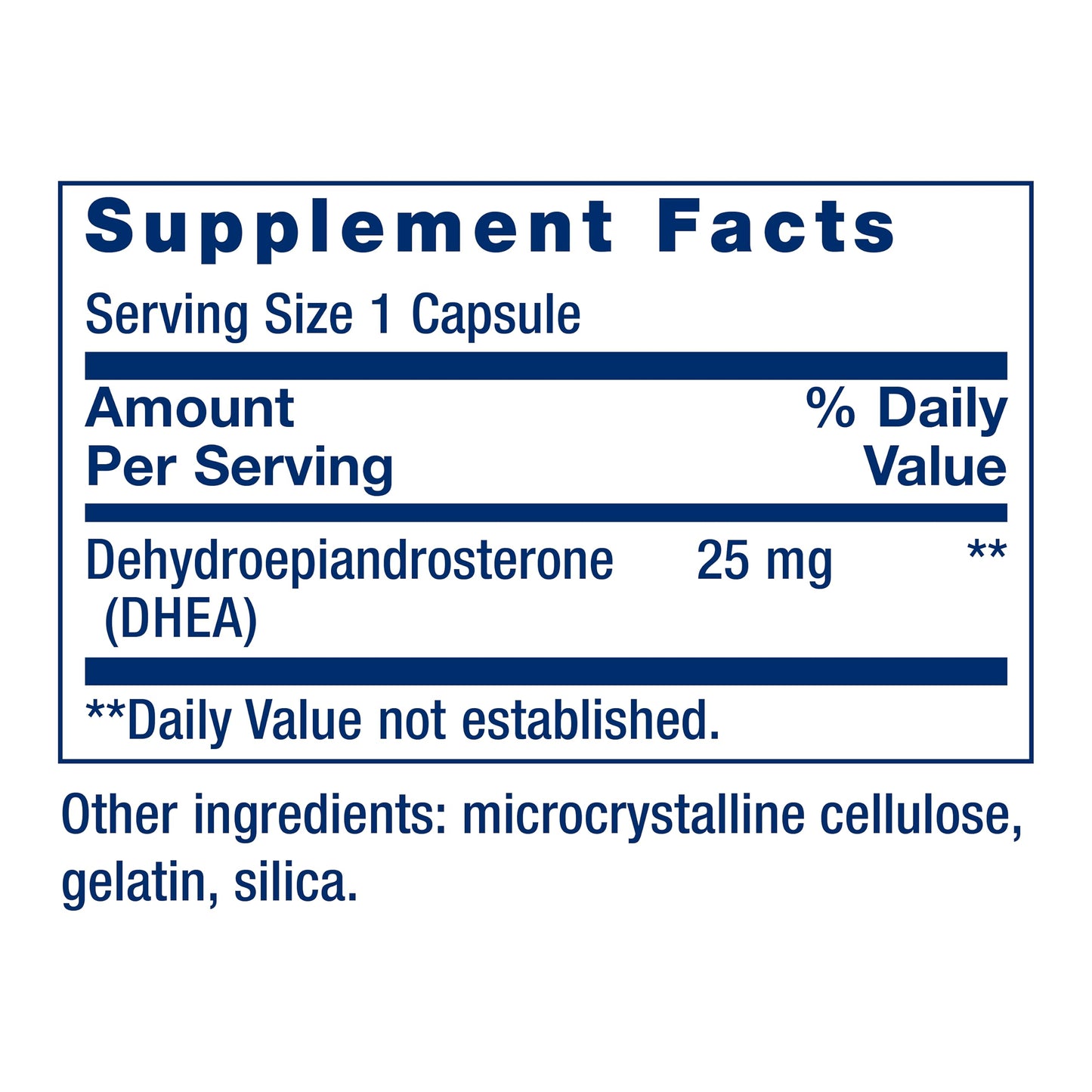 LIFE EXTENSION DHEA, 25MG, 100 CAPSULES