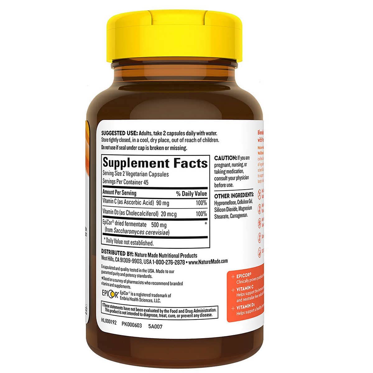 NATUREMADE WELLBLENDS IMMUNE & RESPIRATORY, 90 CAPSULES