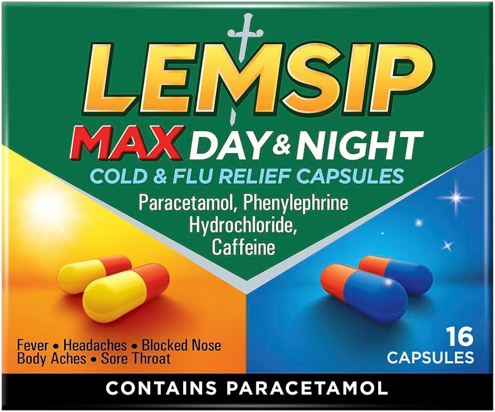 LEMSIP MAX DAY & NIGHT COLD & FLU RELIEF CAPSULES