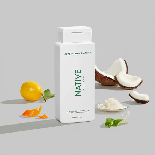 NATIVE BODY WASH COASTAL OAK & AMBER