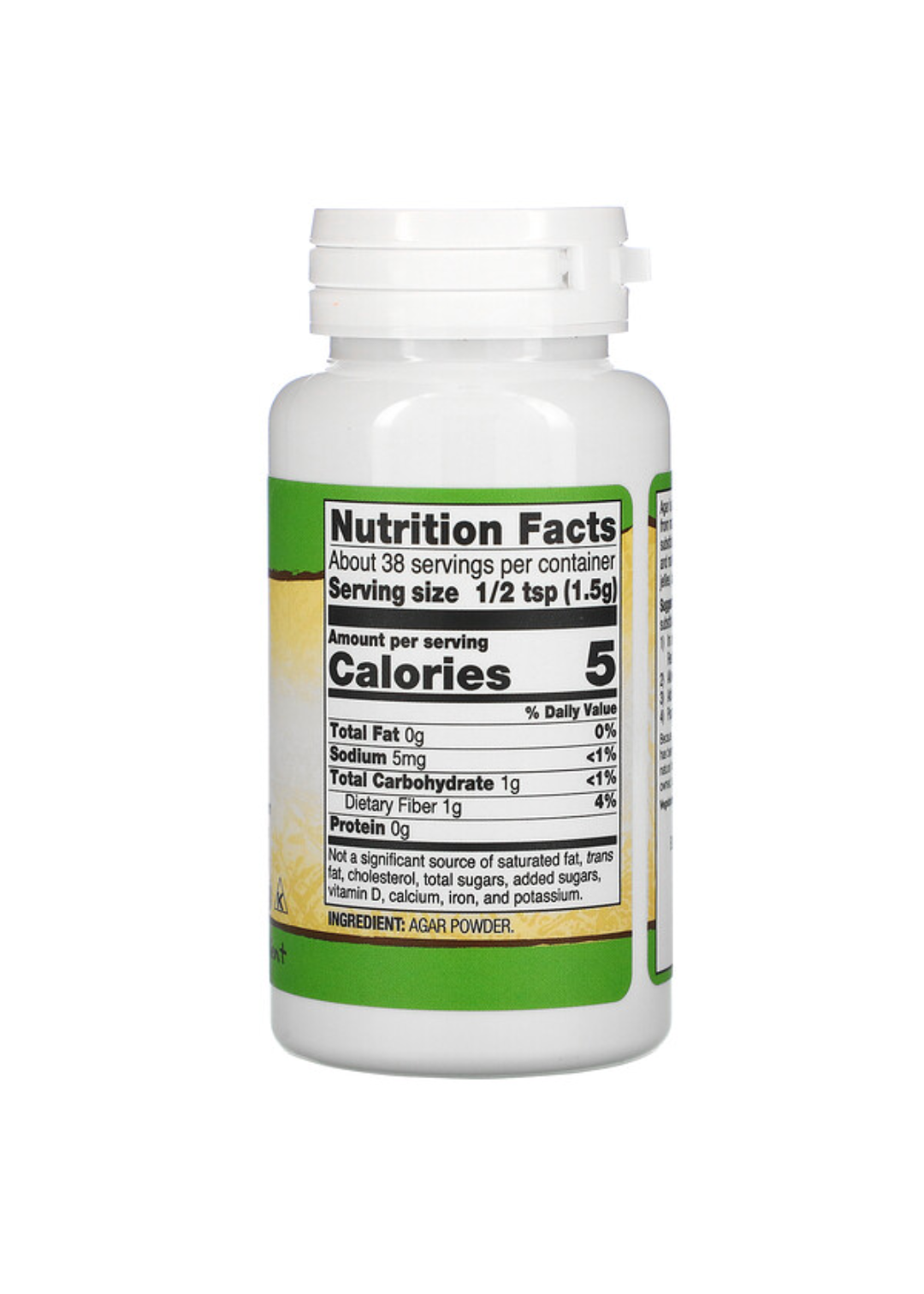 REAL FOOD, AGAR POWDER, 2 OZ (57g)