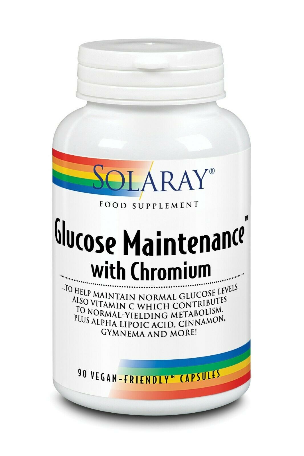Pre-Order | Arrives in 5–10 Days – SOLARAY GLUCOSE MAINTENANCE WITH CHROMIUM, 90 VEGAN CAPSULES