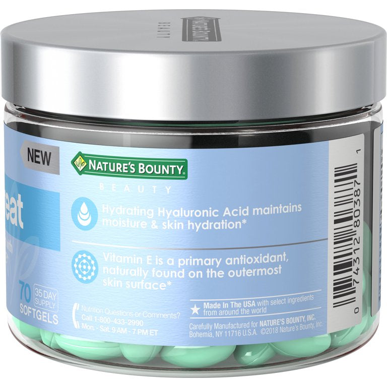 NATURE’S BOUNTY MOISTURETREAT, 70 SOFTGELS