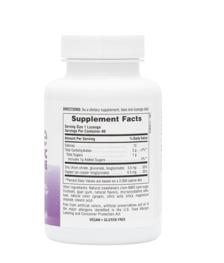 NATURESPLUS IMMUNE ZINC, 60 LOZENGES