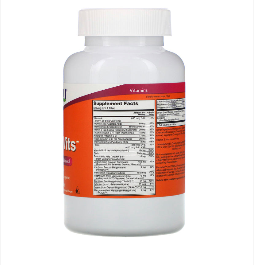 NOW DAILY VITS TABLETS