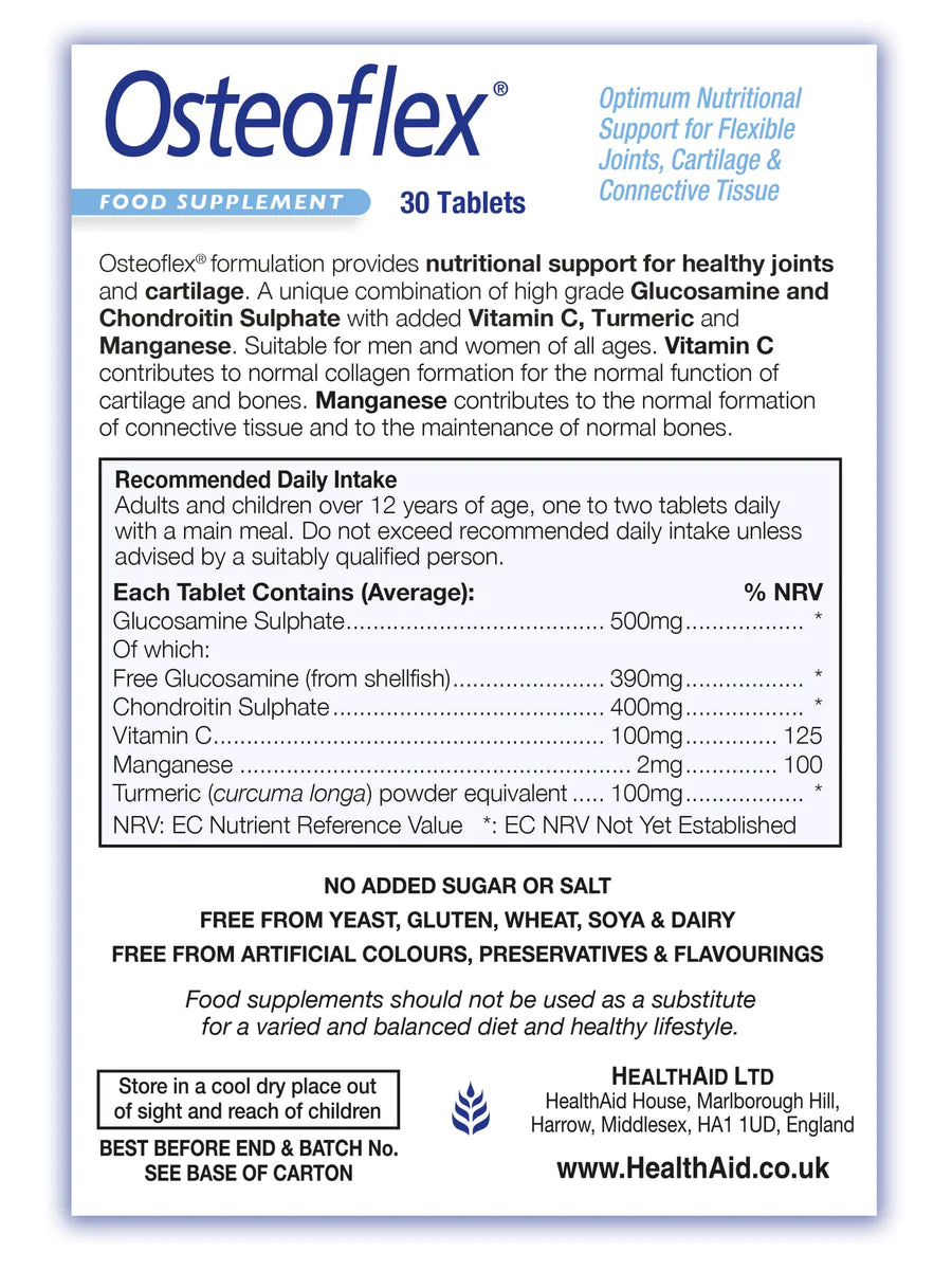 HEALTHAID OSTEOFLEX, 30 TABLETS