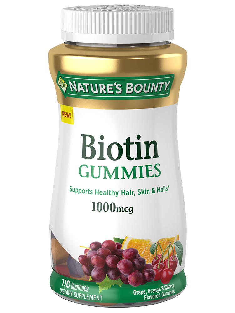 NATURE’S BOUNTY BIOTIN GUMMIES 1000MCG