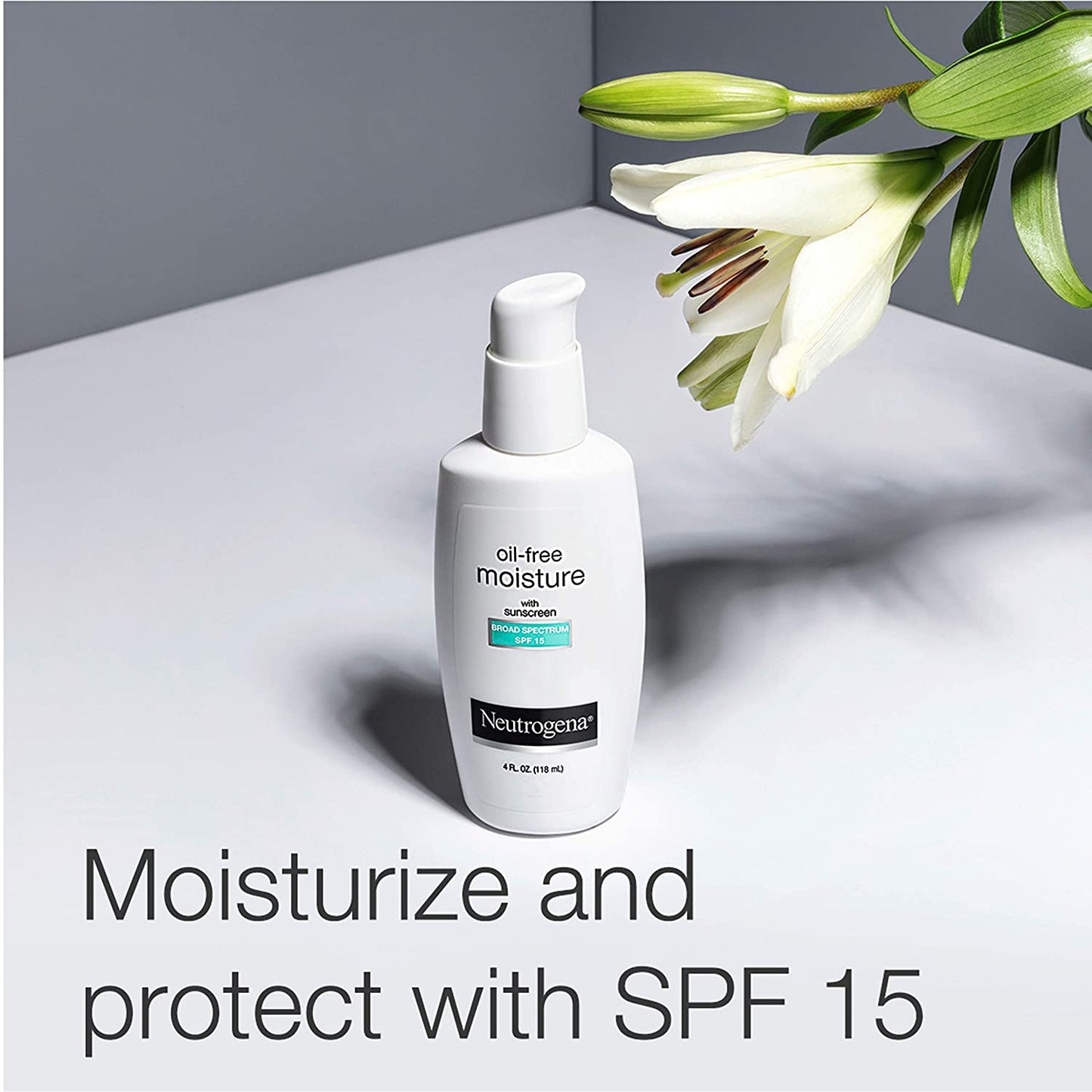 NEUTROGENA OIL-FREE MOISTURE WITH SUNSCREEN SPF 15 118ML