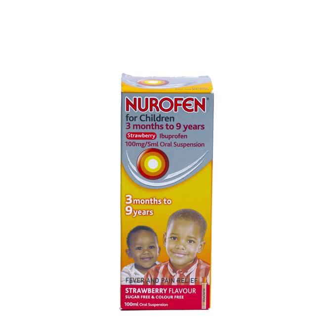 NUROFEN FOR CHILDREN, 3 MONTHS TO 9 YEARS STRAWBERRY FLAVOUR