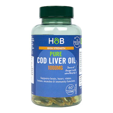 HOLLAND & BARRETT PURE COD LIVER OIL 1000MG