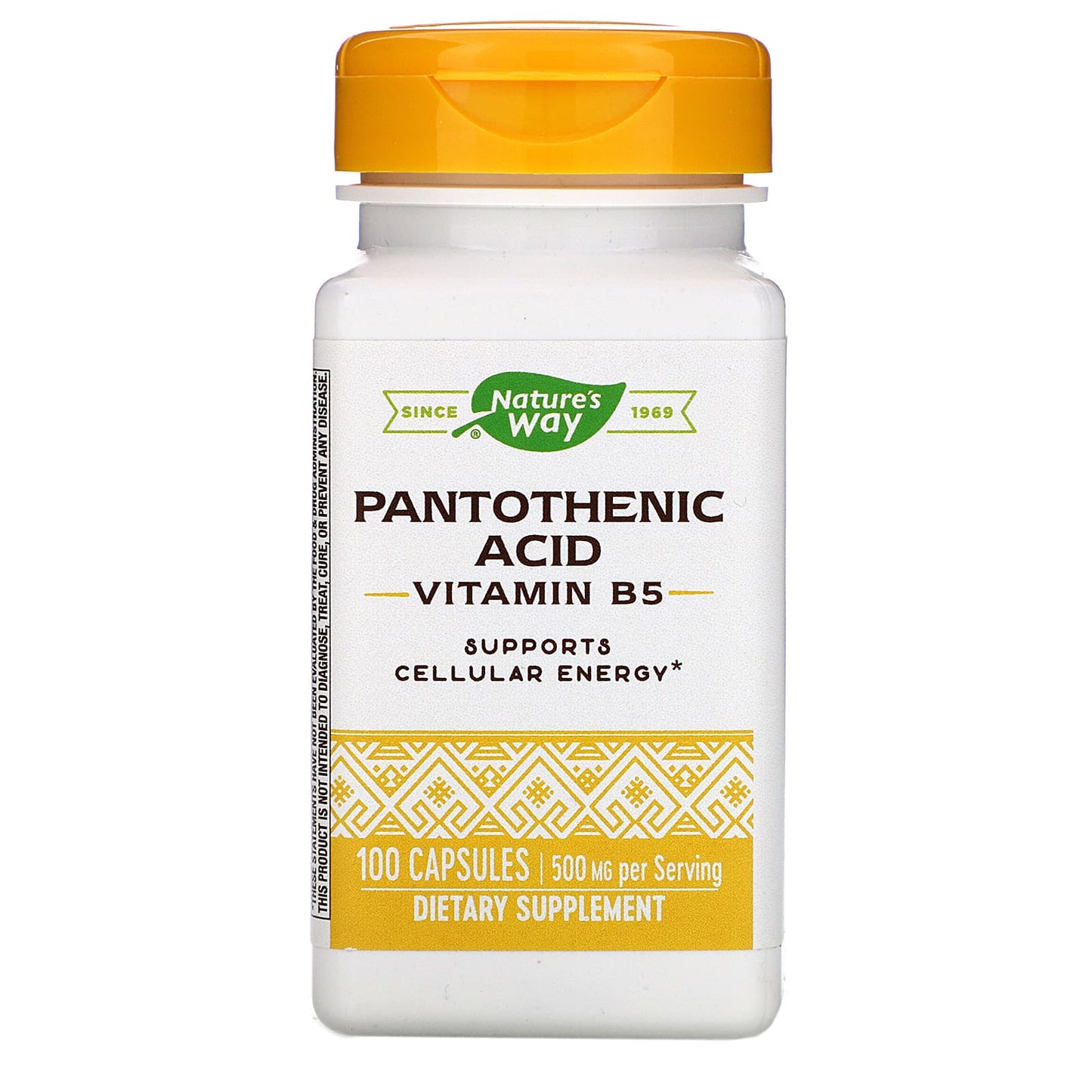 NATURE’S WAY PANTOTHENIC ACID, 100 CAPSULES