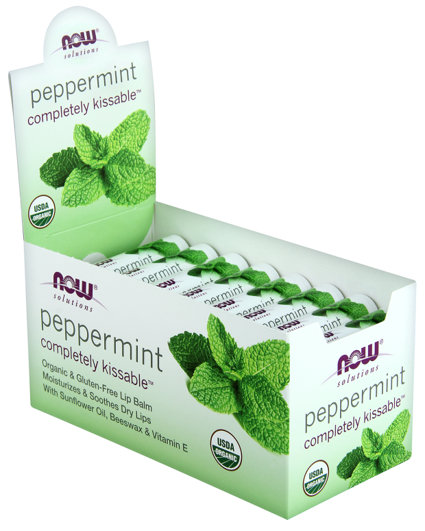 NOW PEPPERMINT ORGANIC LIP BALM