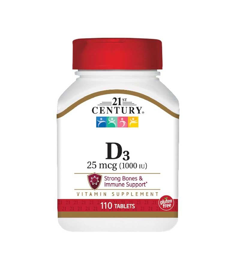 21ST CENTURY D3 25MCG, 100 TABLETS