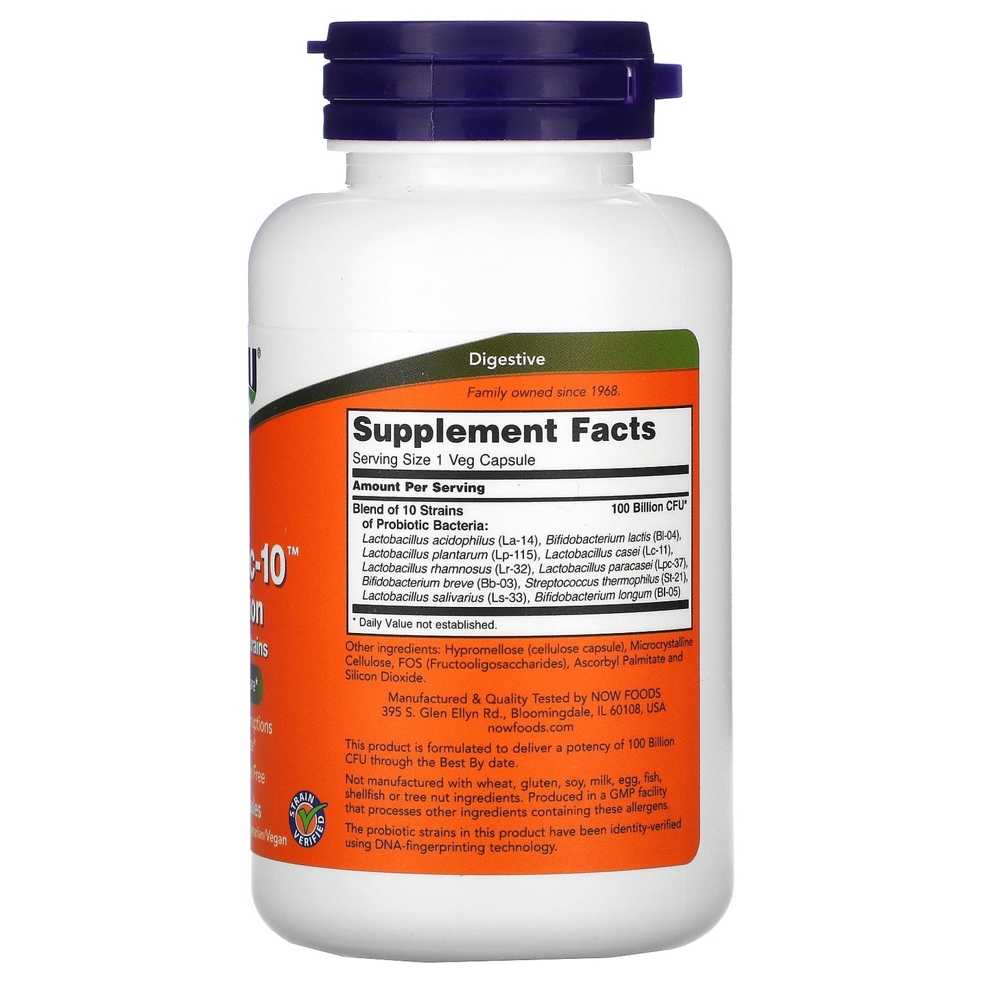 NOW PROBIOTIC-10, 100 BILLION