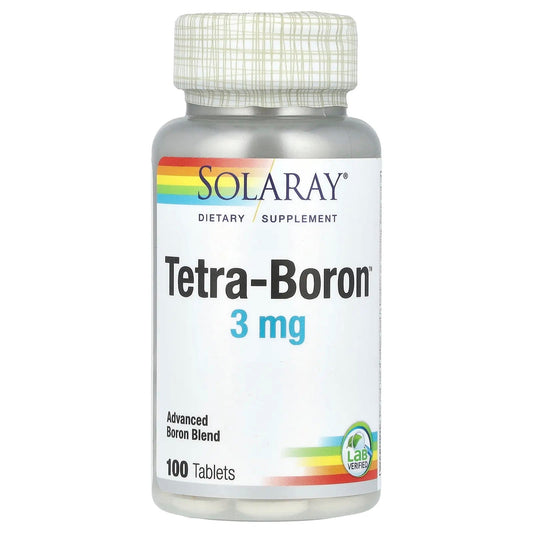 Pre-Order | Arrives in 5–10 Days – Solaray
Tetra-Boron®, 3 mg, 100 Tablets