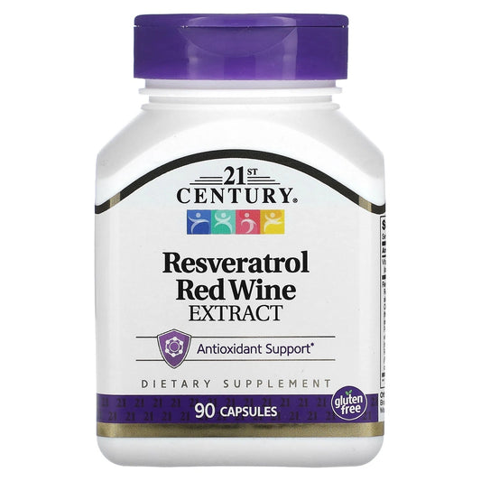 21st Century
Resveratrol Red Wine Extract, 90 Capsules