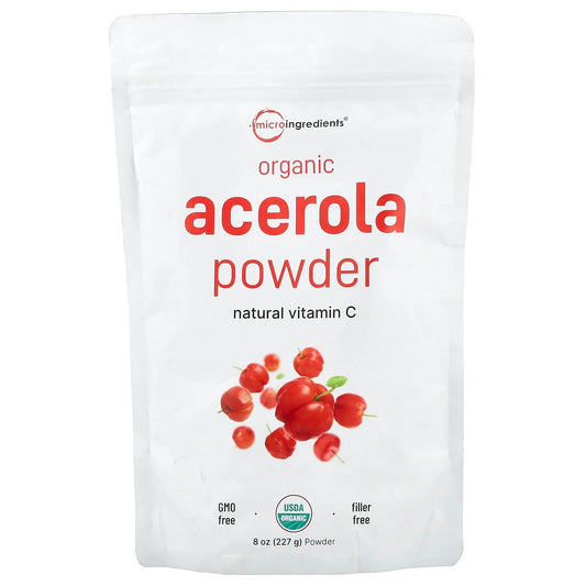 Micro Ingredients
Organic Acerola Powder, 8 oz (227 g)