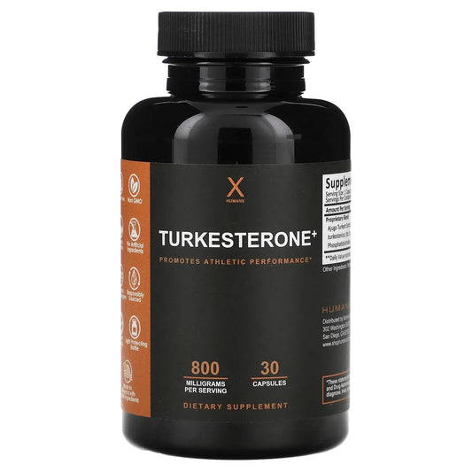 Humanx
Turkesterone+, 800 mg, 30 Capsules