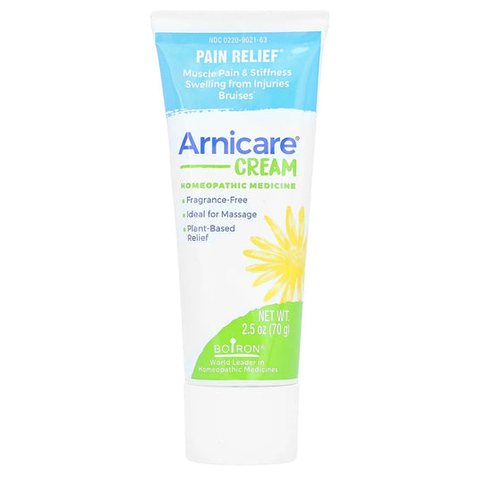 Pre-Order | Arrives in 5–10 Days – Boiron
Arnicare Cream, Pain Relief, Fragrance Free, 2.5 oz (70 g)