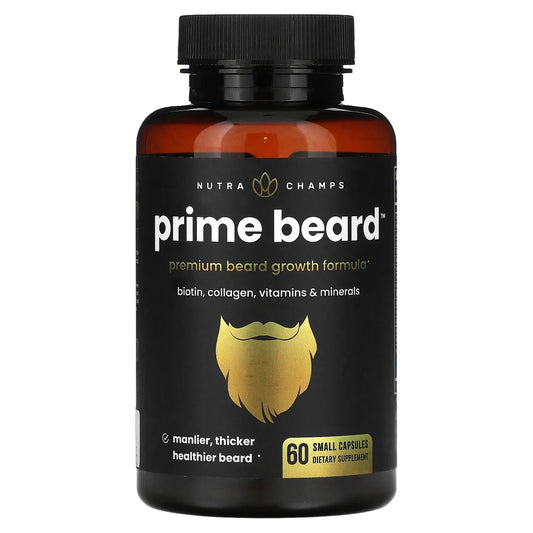 NutraChamps
Prime Beard, 60 Small Capsules
