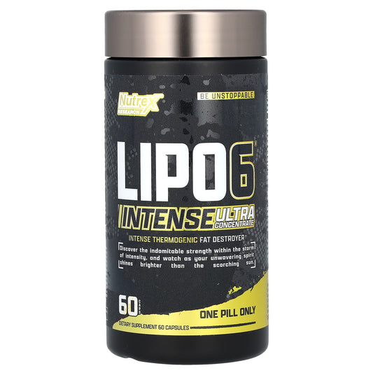 Nutrex Research
LIPO 6, Intense, Ultra Concentrate, 60 Capsules