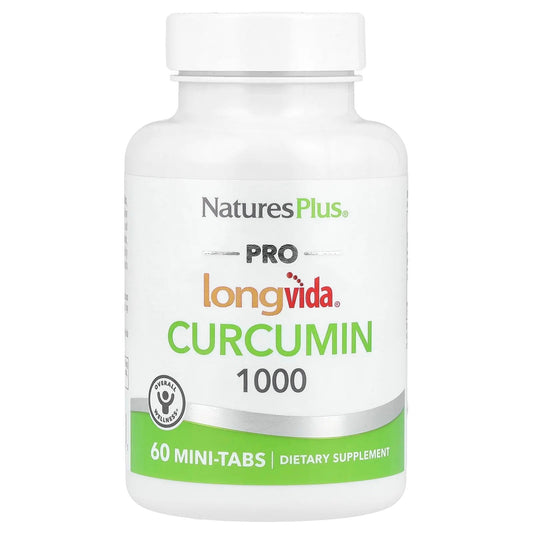 NaturesPlus
Pro Longvida®, Curcumin 1000, 1,000 mg, 60 Mini-Tabs (500 mg per Tablet)