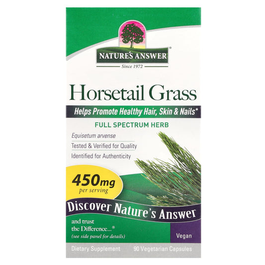 Nature's Answer
Horsetail Grass, 450 mg, 90 Vegetarian Capsules