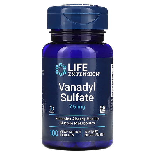 Life Extension
Vanadyl Sulfate, 7.5 mg, 100 Vegetarian Tablets