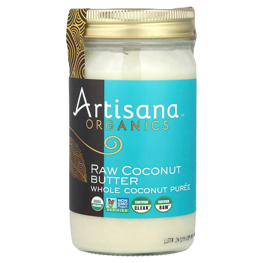 Pre-Order | Arrives in 5–10 Days – Artisana
Organics, Raw Coconut Butter, 14 oz (397 g)
