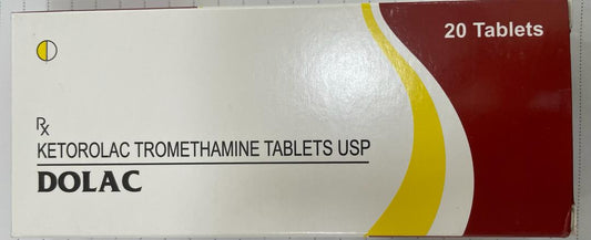 KETOROLAC TROMETHAMINE TABLETS USP, 20 TABLETS