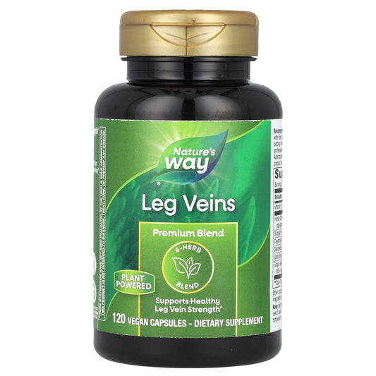 Nature's Way
Leg Veins, Premium Blend, 120 Vegan Capsules