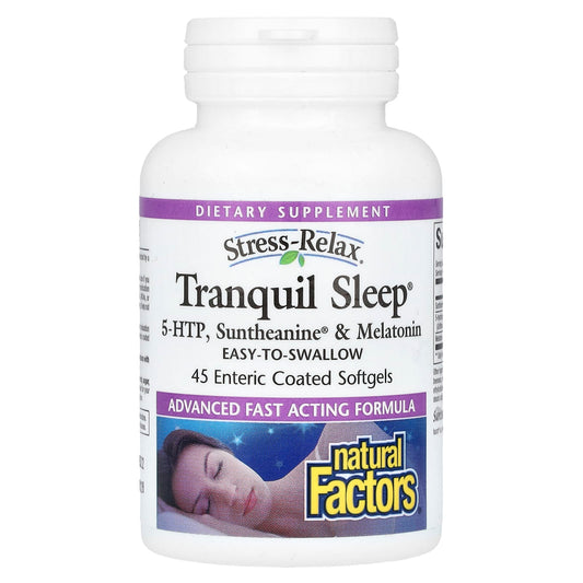 Natural Factors
Stress-Relax, Tranquil Sleep, 45 Enteric Coated Softgels