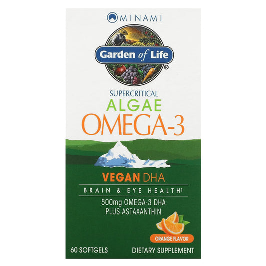 Minami Nutrition
Algae Omega-3, Orange , 60 Softgels