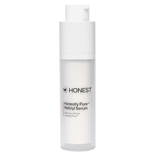 Honest Beauty Honestly Pure Nightly Retinyl Serum | Moisturizes, Exfoliates, + Reduces Fine Lines | Gentle for Sensitive Skin, Fragrance Free, Vegan | 1 fl oz