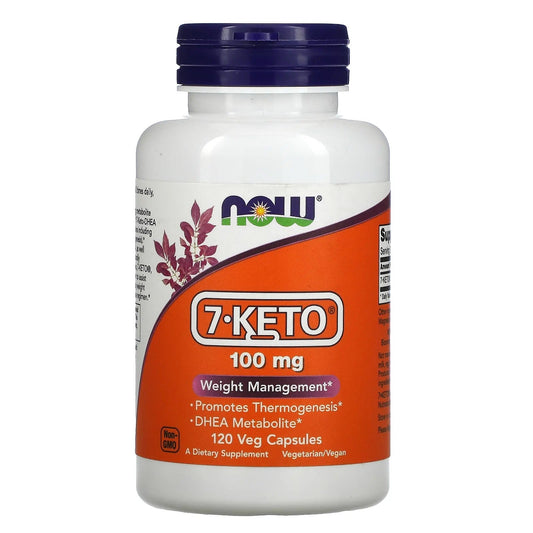 Pre-Order | Arrives in 5–10 Days – NOW Foods
7-KETO, 100 mg, 120 Veg Capsules