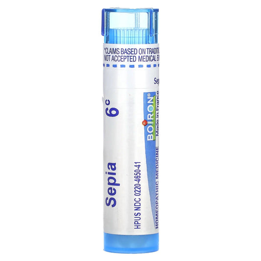 Pre-Order | Arrives in 5–10 Days – Boiron
Sepia, 6C, Menstrual Pain Relief, Approx 80 Pellets