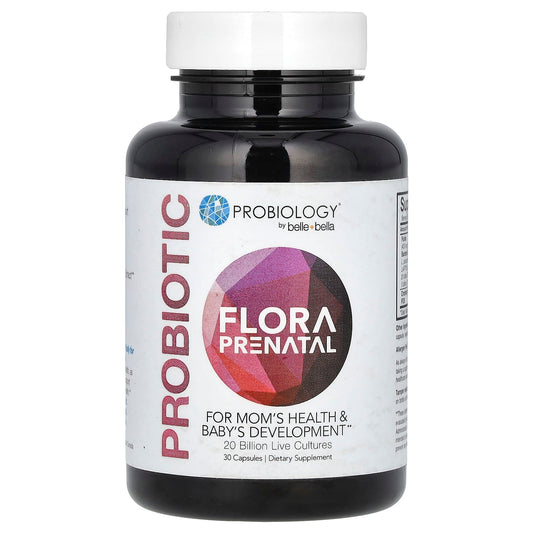 Pre-Order | Arrives in 5–10 Days – Belle+Bella
Probiotic Flora Prenatal, 20 Billion Live Cultures, 30 Capsules