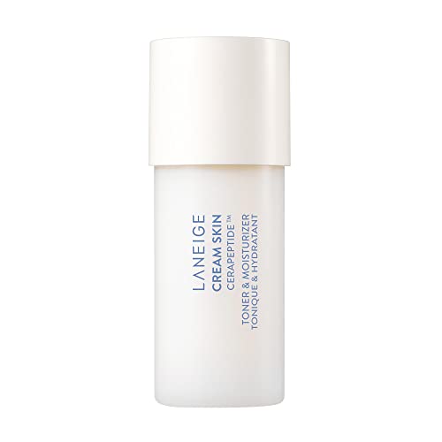 LANEIGE Mini Cream Skin Toner & Moisturizer: 2-in-1 Amino Acid Rich Liquid, Soothe, Hydrate, and Strengthen Skin's Moisture Barrier, 1.6 fl. oz.