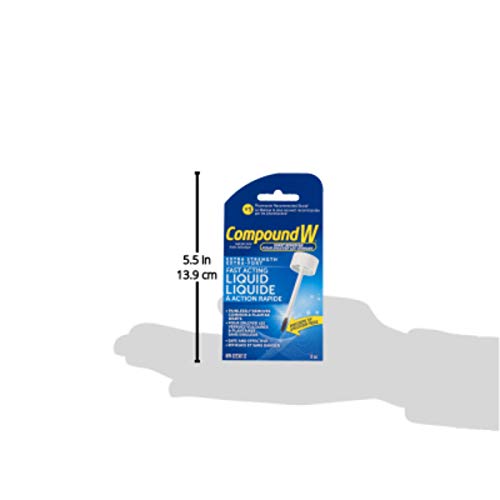 Pre-Order | Arrives in 5–10 Days – Compound W Wart Remover, Extra-Strength Fast Acting Liquid Salicylic Acid - 10ml - For Treatment & Common/Plantar Wart Removal
