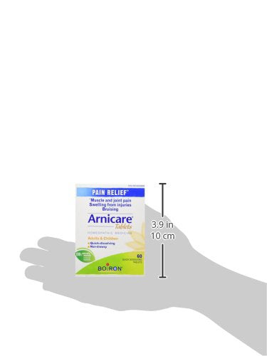 Pre-Order | Arrives in 5–10 Days – Boiron Arnicare Tablets, 60 Tablets, Homeopathic Medicine for Muscle and Joint Pain Relief, Swelling from injuries, Bruise & Brusing, from Natural Sourced Plants Including Arnica Montana