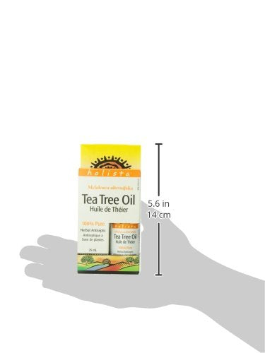 Holista Tea Tree Oil Liquid, 25 mL, 100% Pure, Natural Antibacterial, Antiseptic, and Antifungal