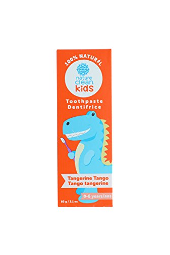 Nature Clean Kids Toothpaste, Naturally Derived, Flouride Free,Tangerine Tango, 2.1 Fluid Ounce
