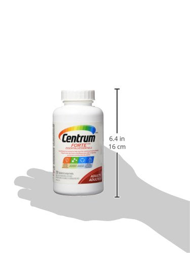 Centrum Adult Forte Essentials Mulitvitamins/Minerals Supplement for Men & Women, 250 Tablets (Packaging May Vary)